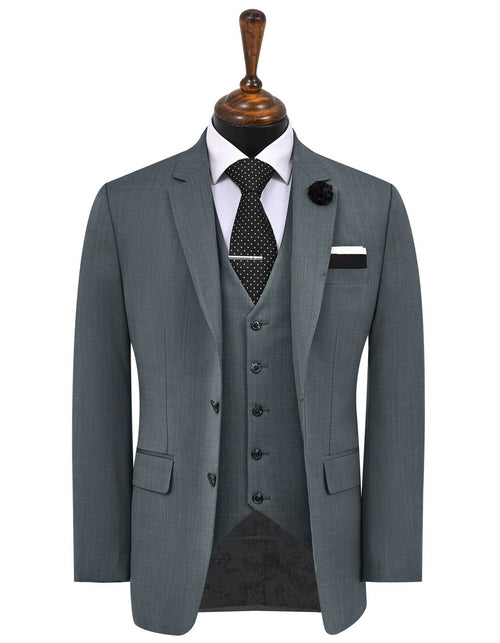 Grey Plain Classic Fit Suit