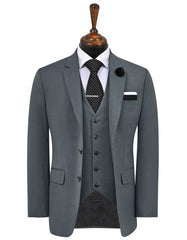 Grey Plain Suit ST2745S-34