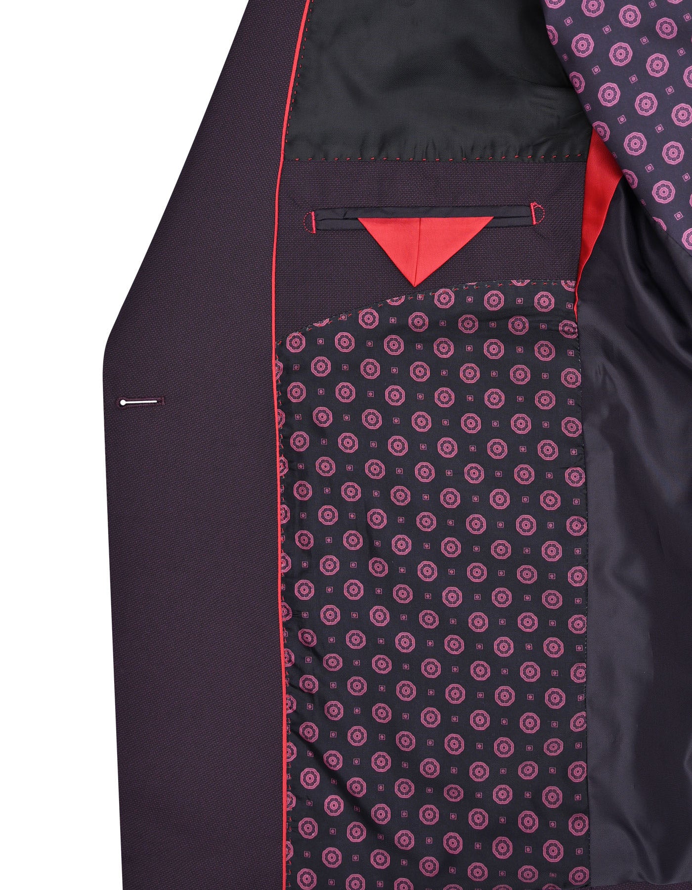 Maroon Texture Suit ST852-1C-44