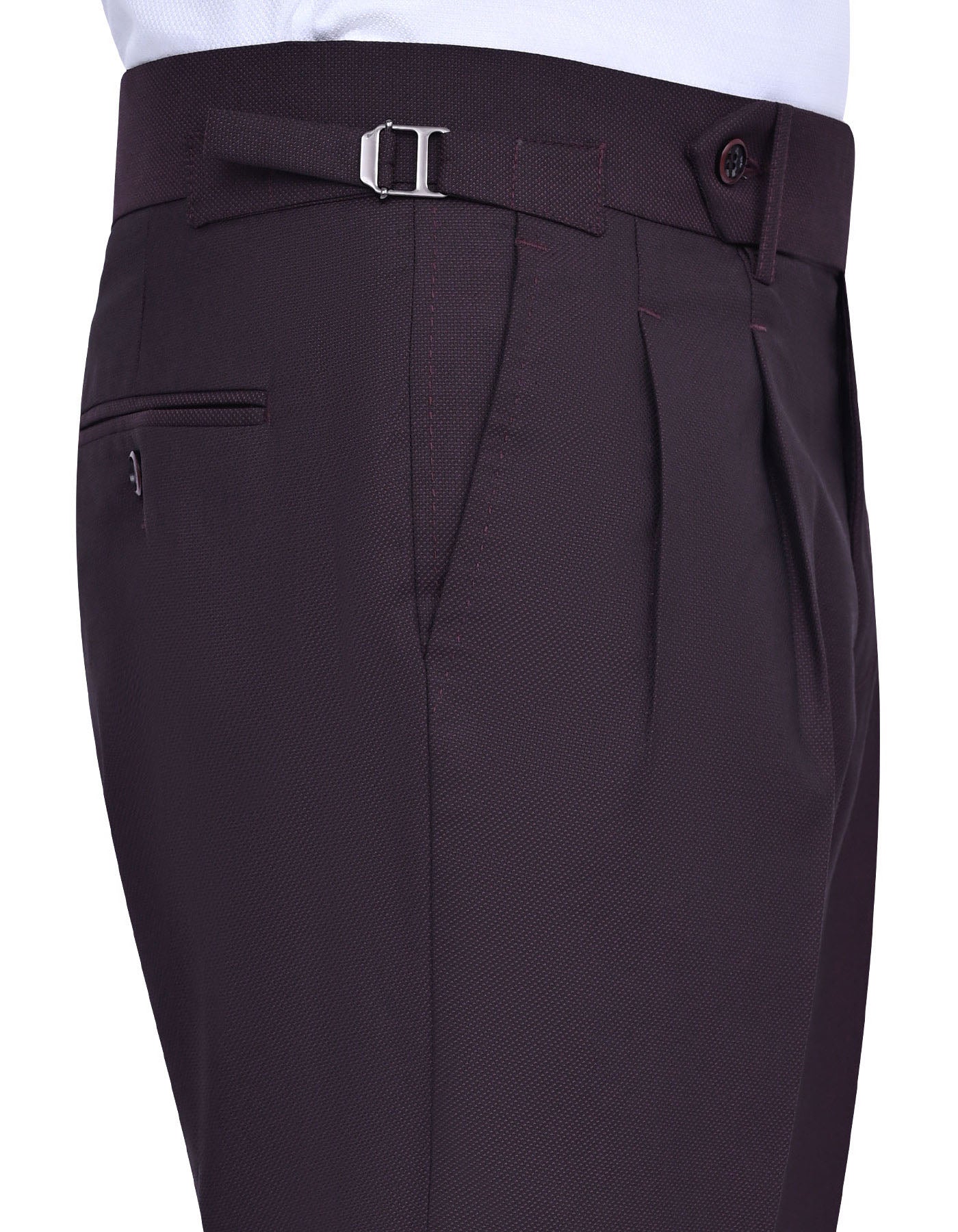 Maroon Texture Suit ST852-1C-38