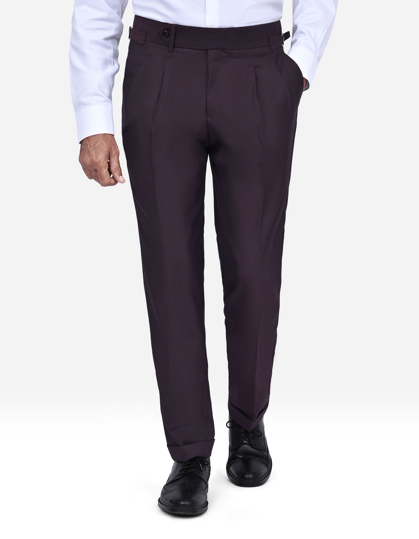 Maroon Texture Suit ST852-1C-36