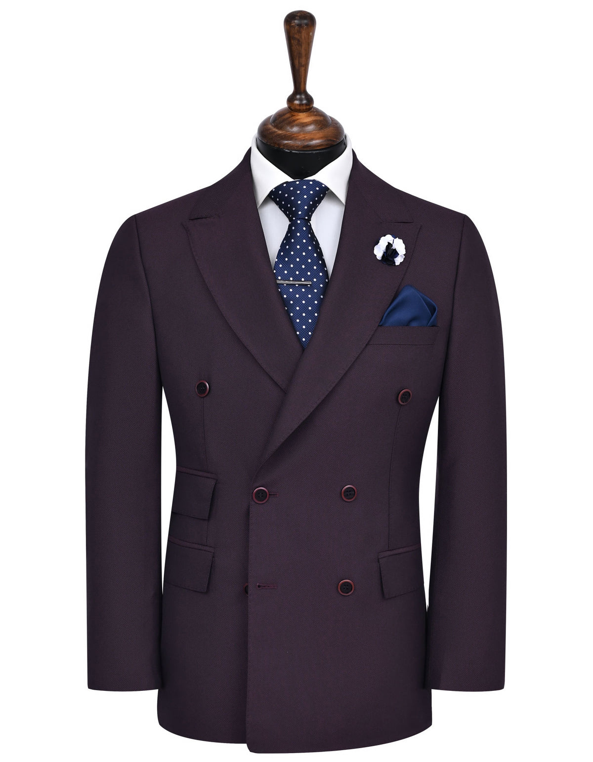 Maroon Texture Suit ST852-1S-34