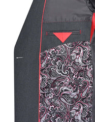 Charcoal Texture Suit ST860-1S-44