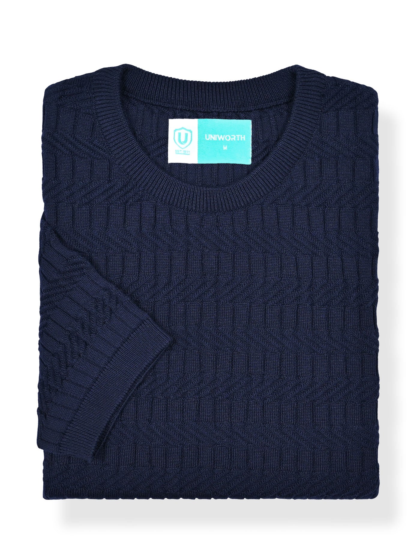 Navy Geometric Pull Over STEE2602-2-M