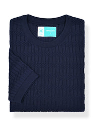 Navy Geometric Pull Over STEE2602-2-M