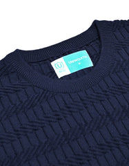 Navy Geometric Pull Over STEE2602-2-L