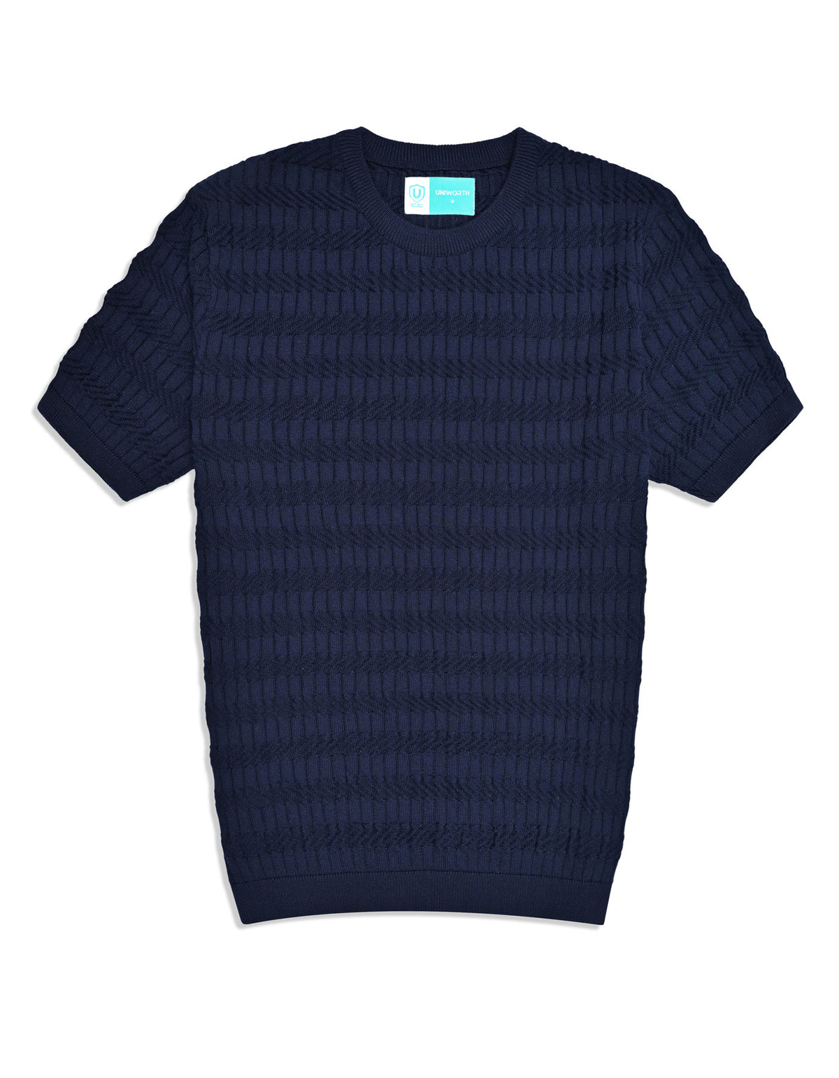Navy Geometric Pull Over STEE2602-2-S