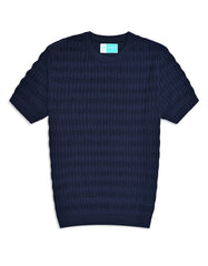 Navy Geometric Pull Over STEE2602-2-S