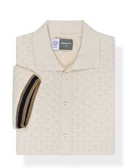 Off White Texture Cardigan STP2600-M