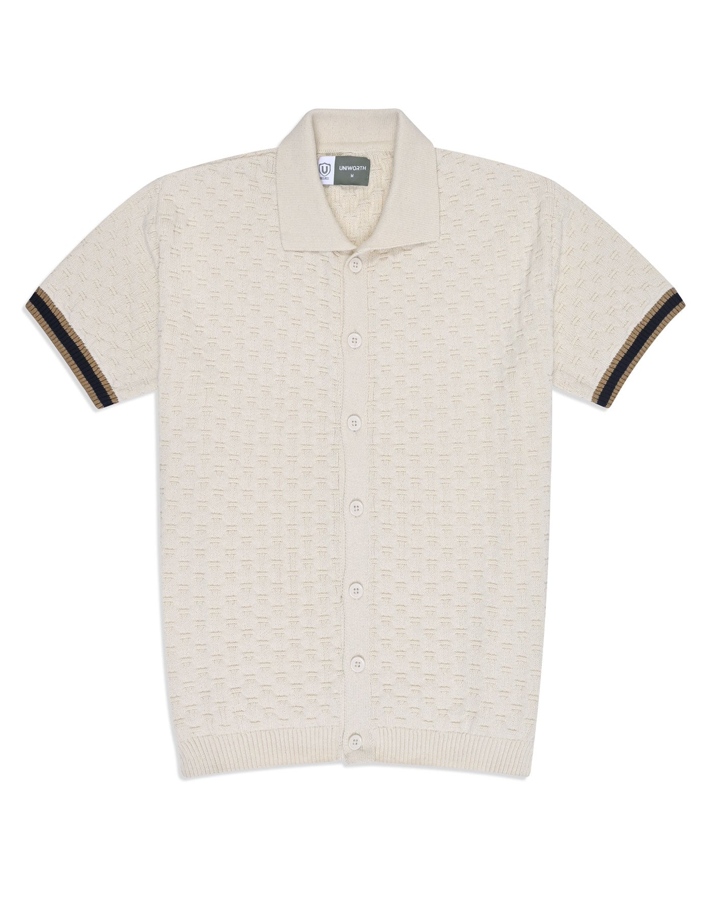 Off White Texture Cardigan STP2600-S