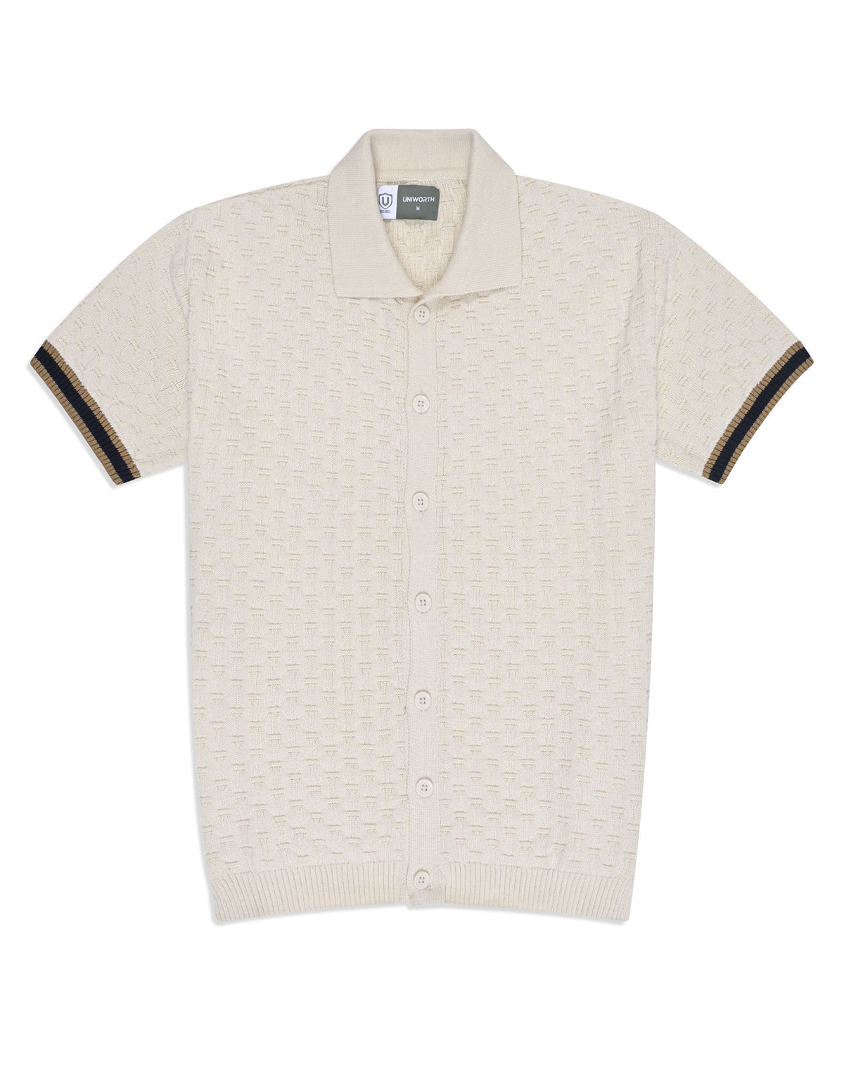 Off White Texture Cardigan STP2600-S