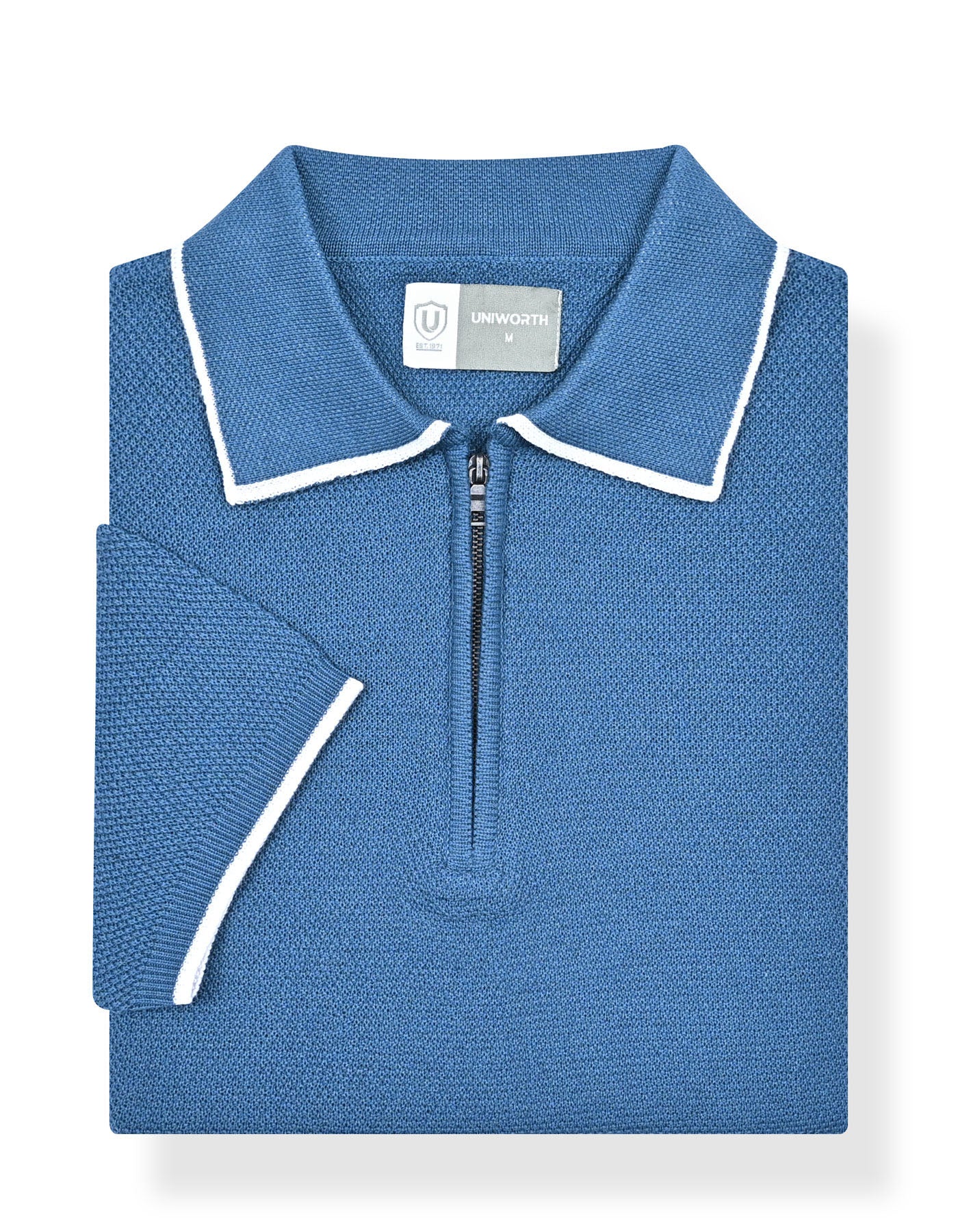 Aura Blue Plain Pull Over STP2603-1-M