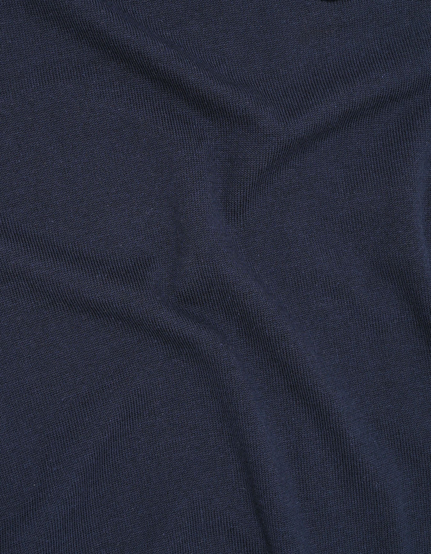 Navy Plain Jersey Knit Sweater Polo