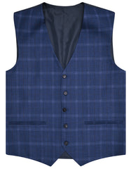 Blue Check Suit STW2424-34