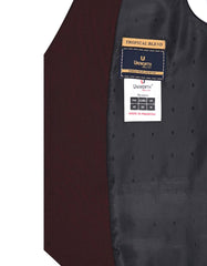 Burgundy Texture Suit STW693-38