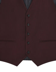 Burgundy Texture Suit STW693-36