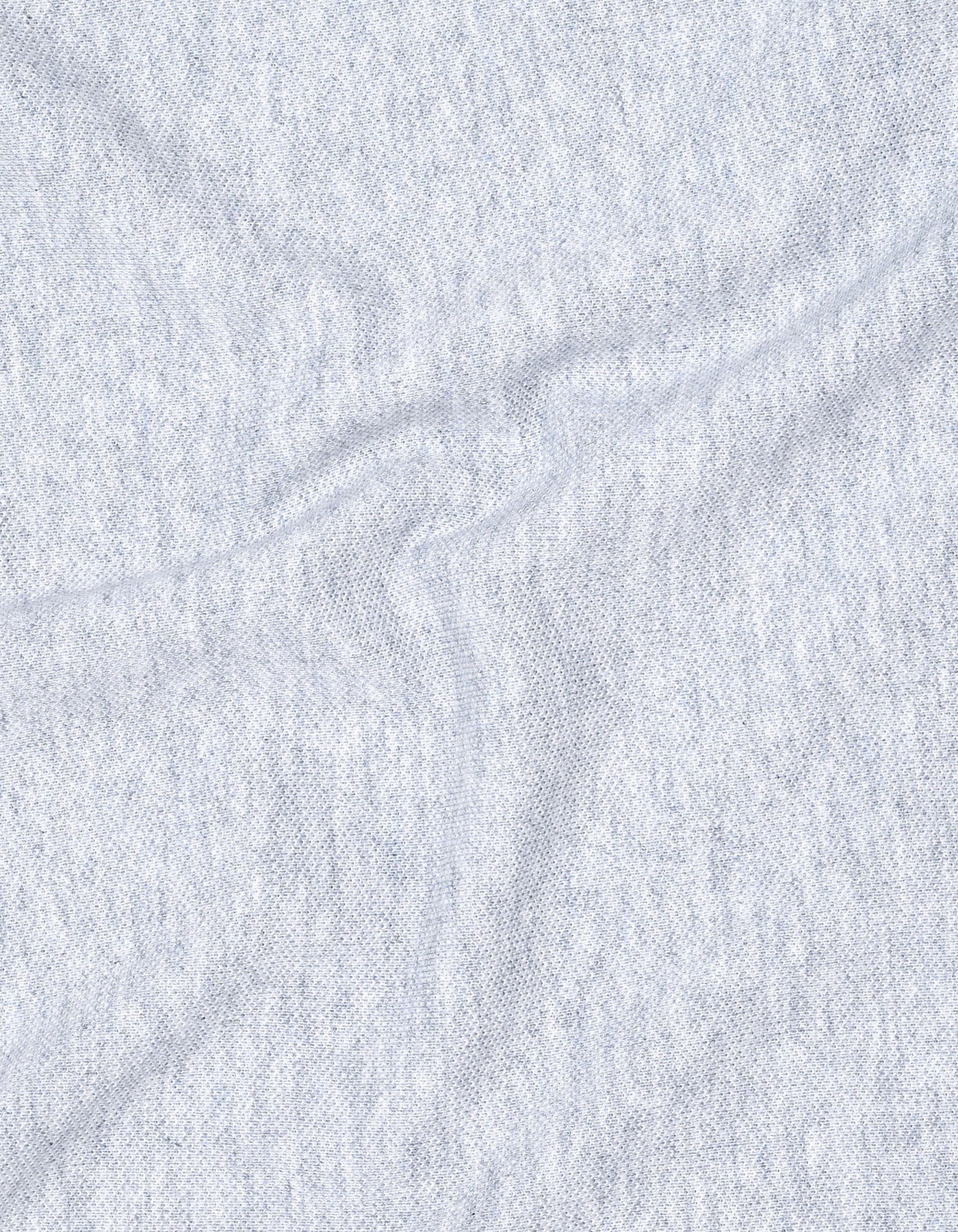 Heather Grey Plain Band Collar T-shirt