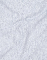 Heather Grey Plain Band Collar T-shirt