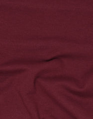 Maroon Color Block Band Collar T-shirt