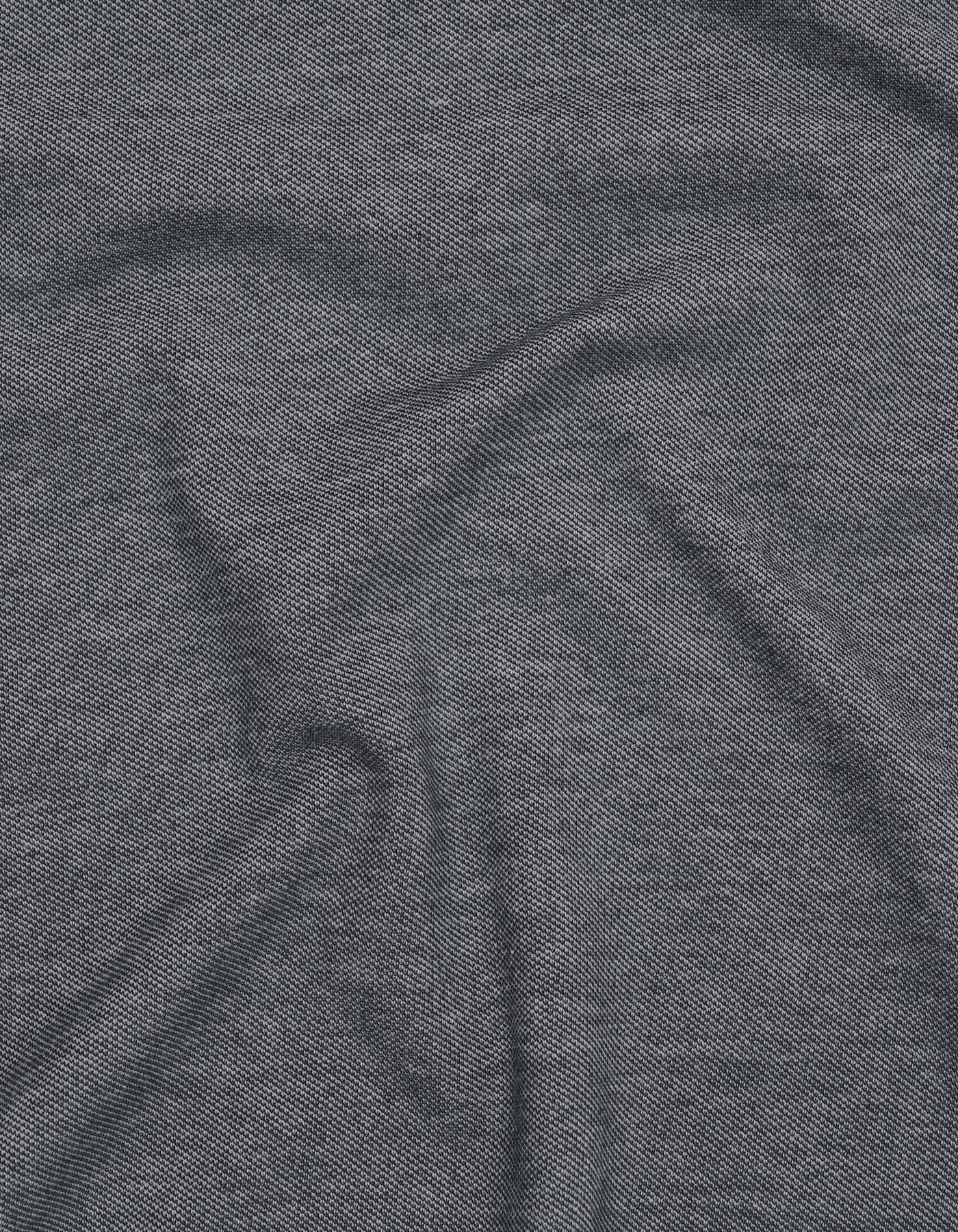 Navy Color Block Band Collar T-Shirt