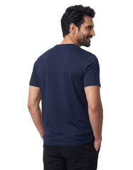 Navy Texture Crew Neck T-shirt