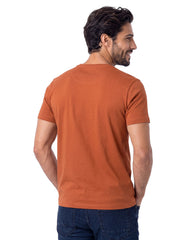 Rust Texture Crew Neck T-shirt