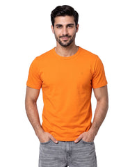 Apricot Plain Crew Neck T-shirt