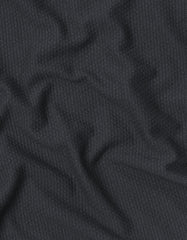 Black Textured Crew Neck T-Shirt