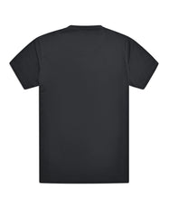 Black Textured Crew Neck T-Shirt