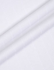 White Textured Long Sleeve Crew Neck T-Shirt