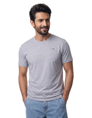 Grey Plain Basic Tee