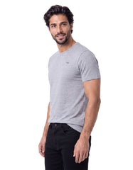 Grey Plain Basic Tee
