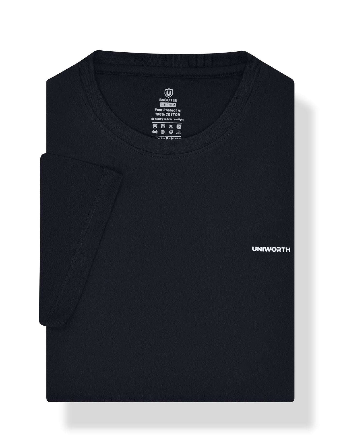 Plain Black TEE2500-1-M