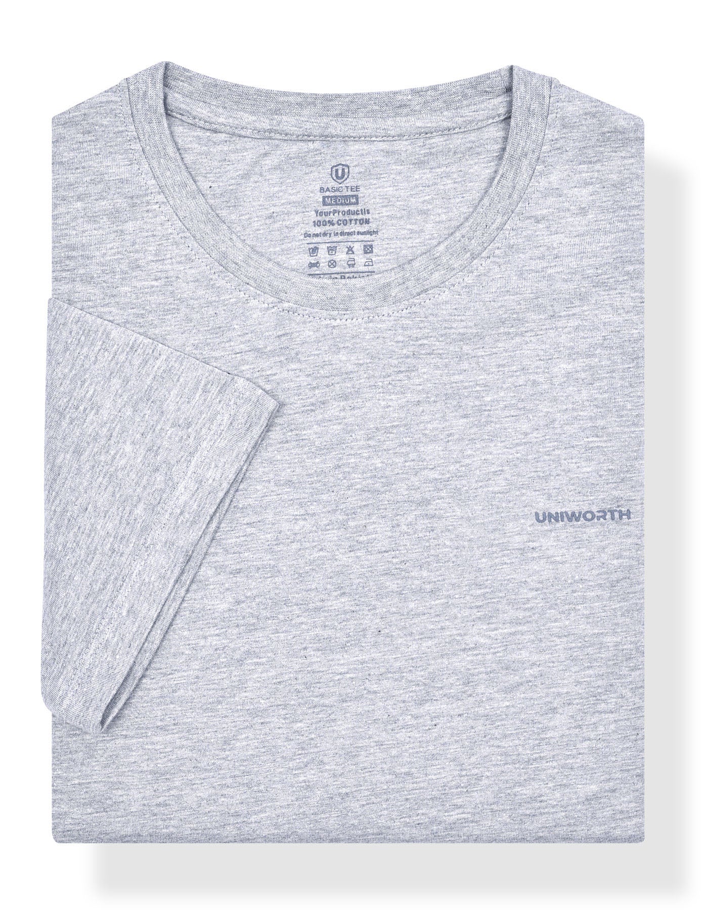 Plain Heather Grey TEE2502-1-M