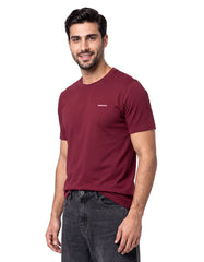 Maroon Plain Basic Tee