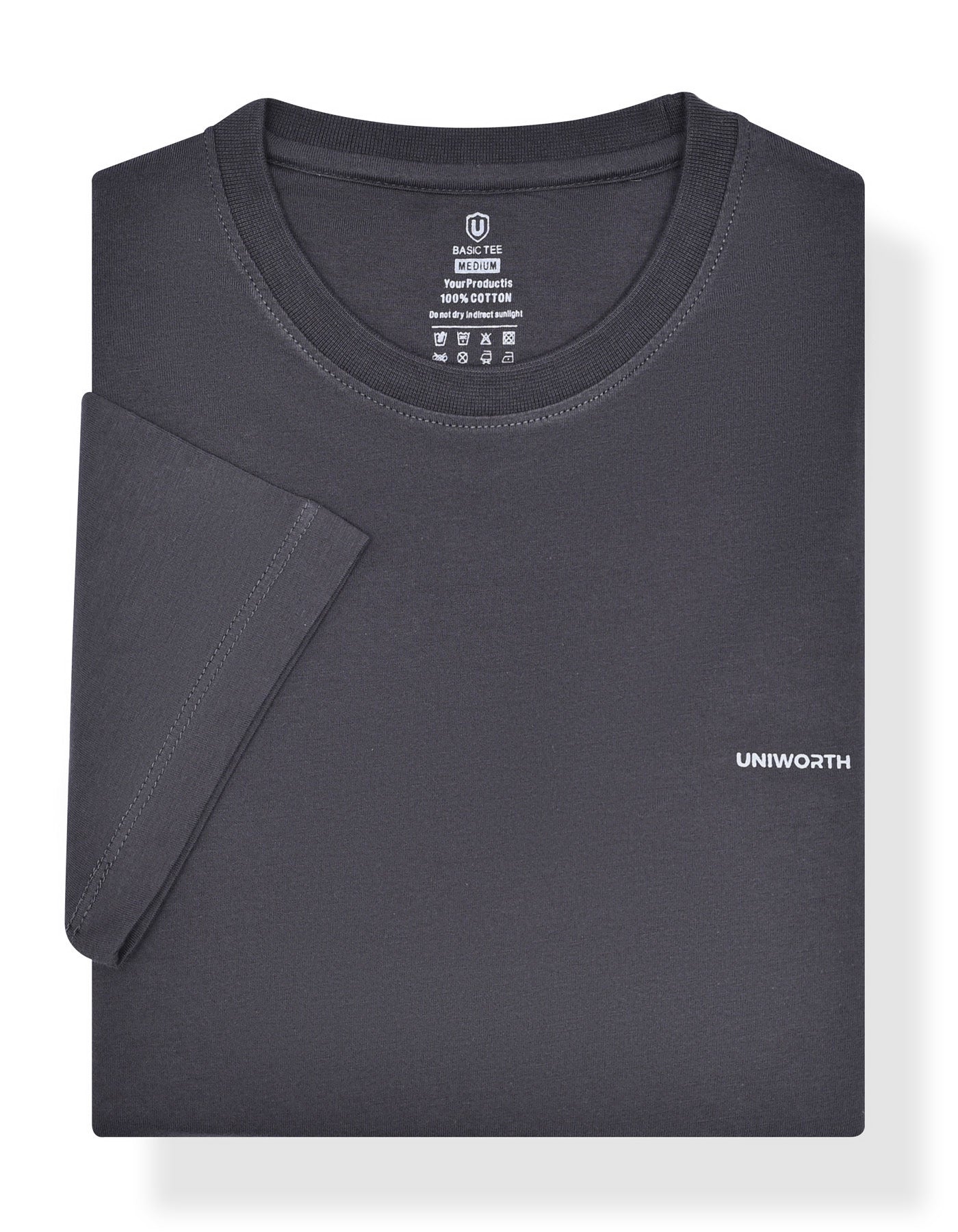 Plain Charcoal TEE2506-2-M