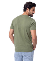 Olive Plain Basic Tee