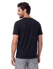 Black Plain Basic Tee