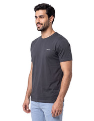 Charcoal Plain Basic Tee