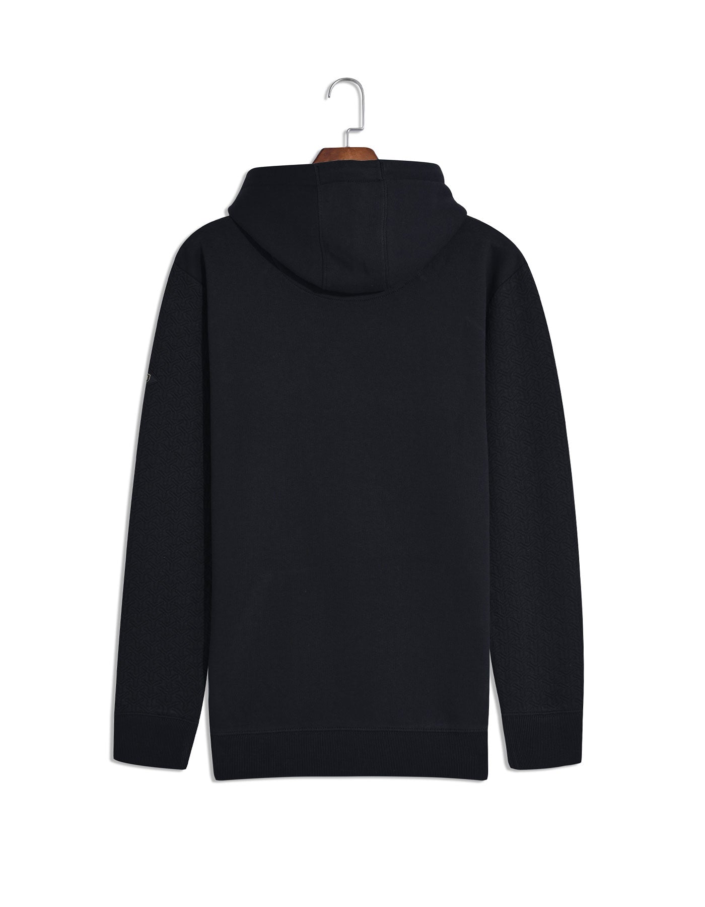 Black Plain Pullover Hoodie