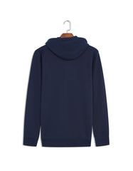 Navy Plain Zipper Hoodie