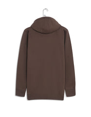 Brown Plain Pullover Hoodie