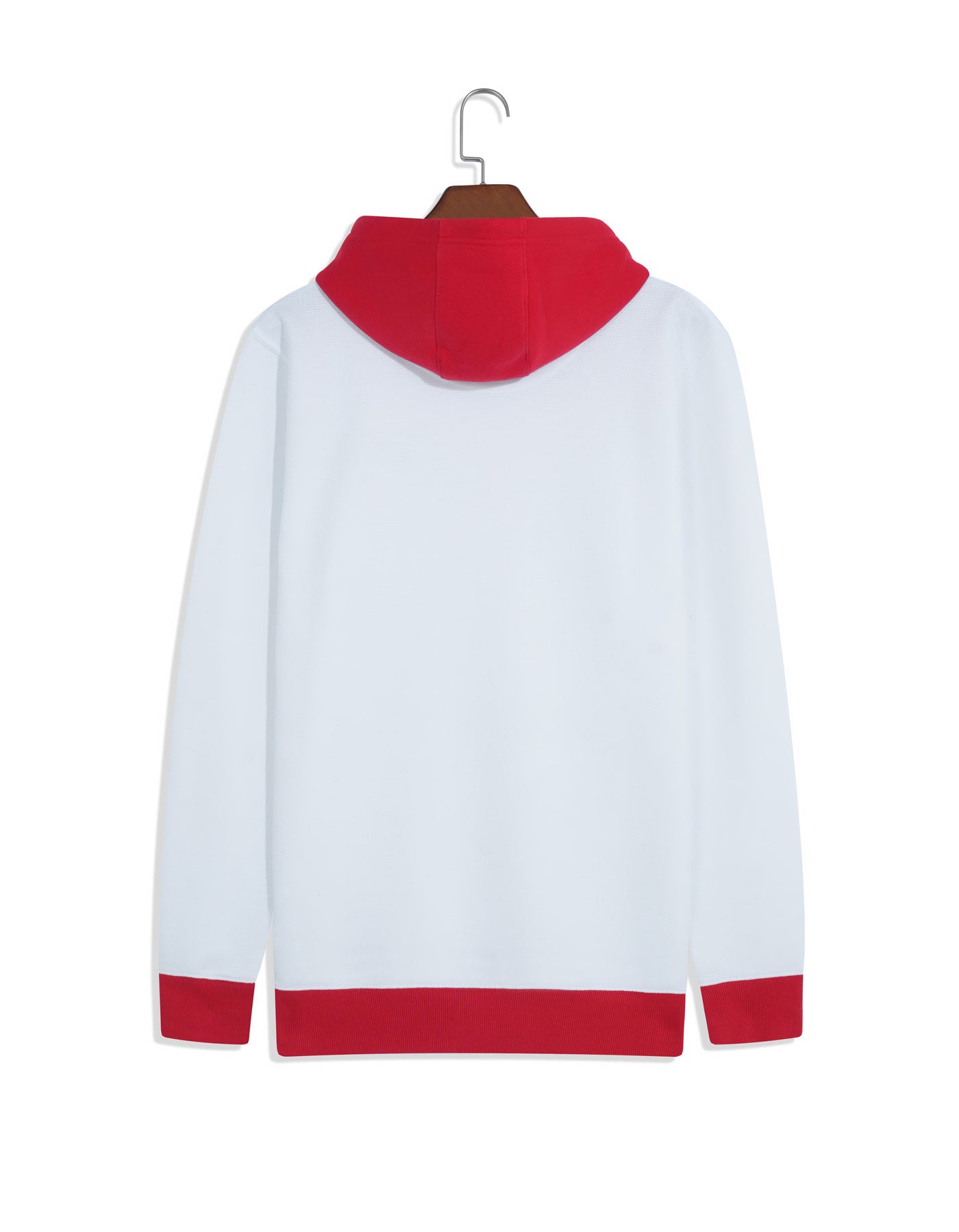 White Texture Pullover Hoodie