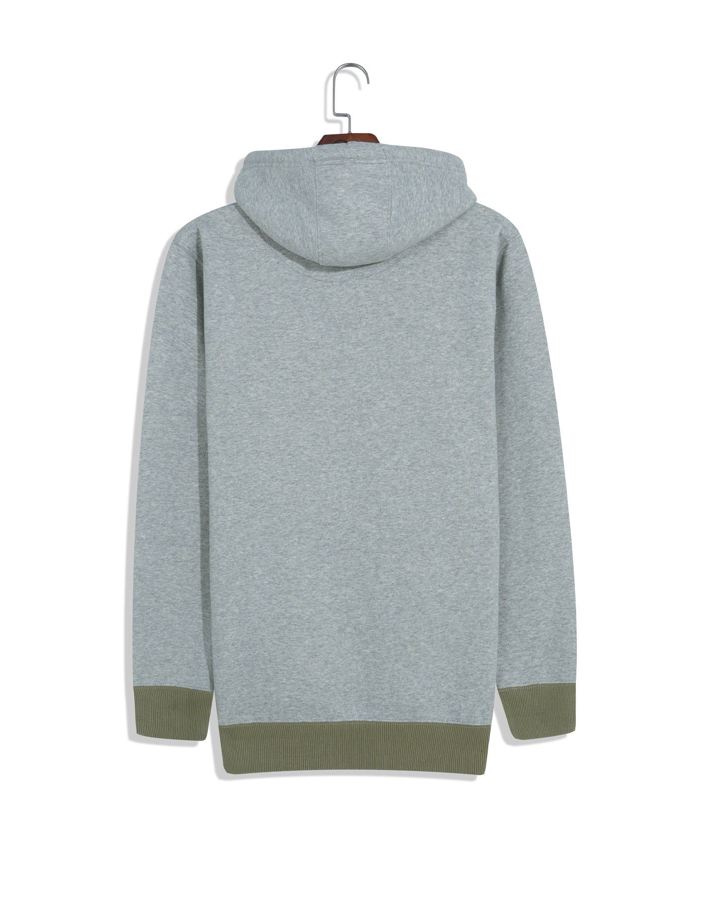 Grey Plain Pullover Hoodie
