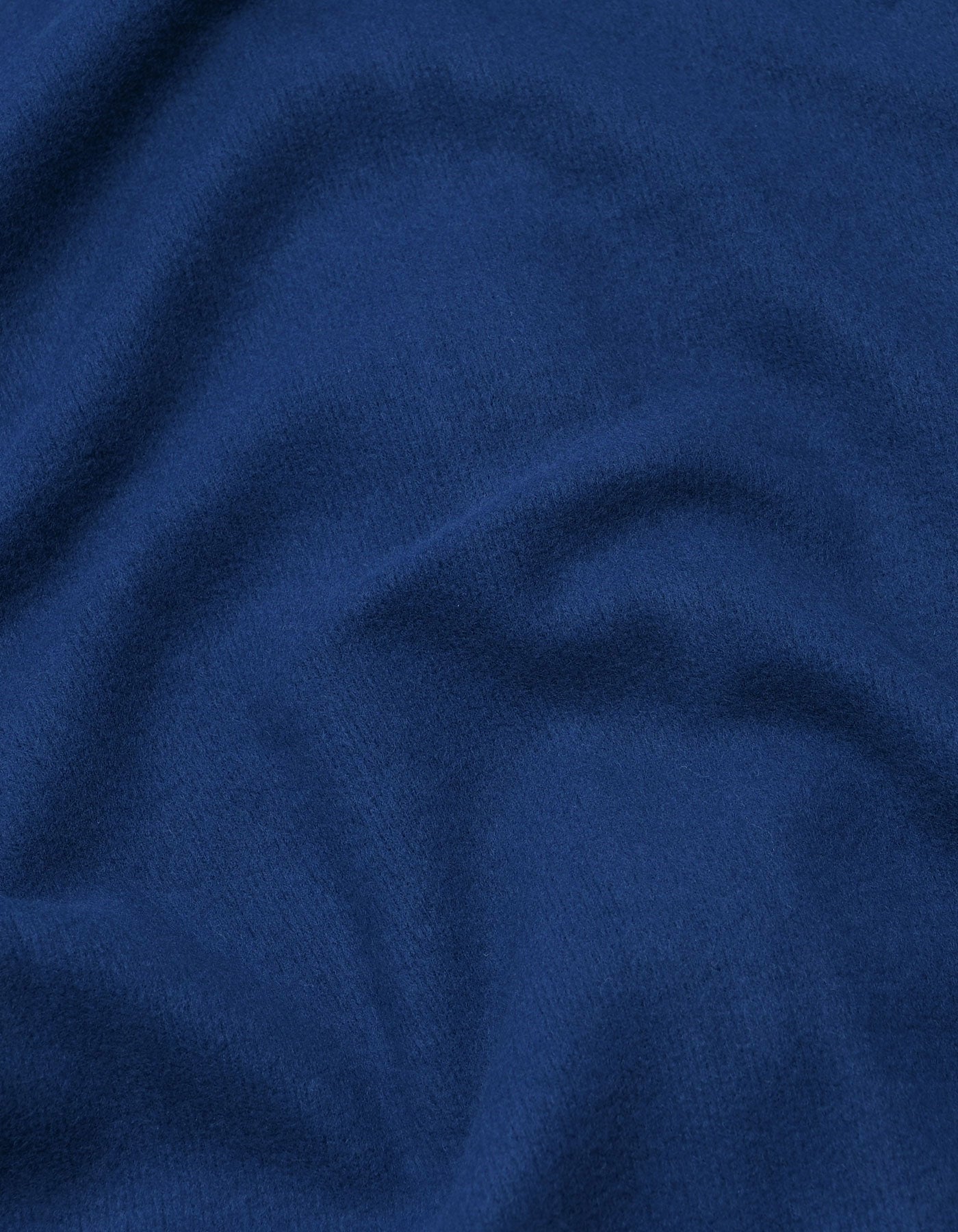 E Blue Plain Zipper Hoodie