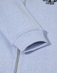 Sky Textured Adventure Zipper Hoodie