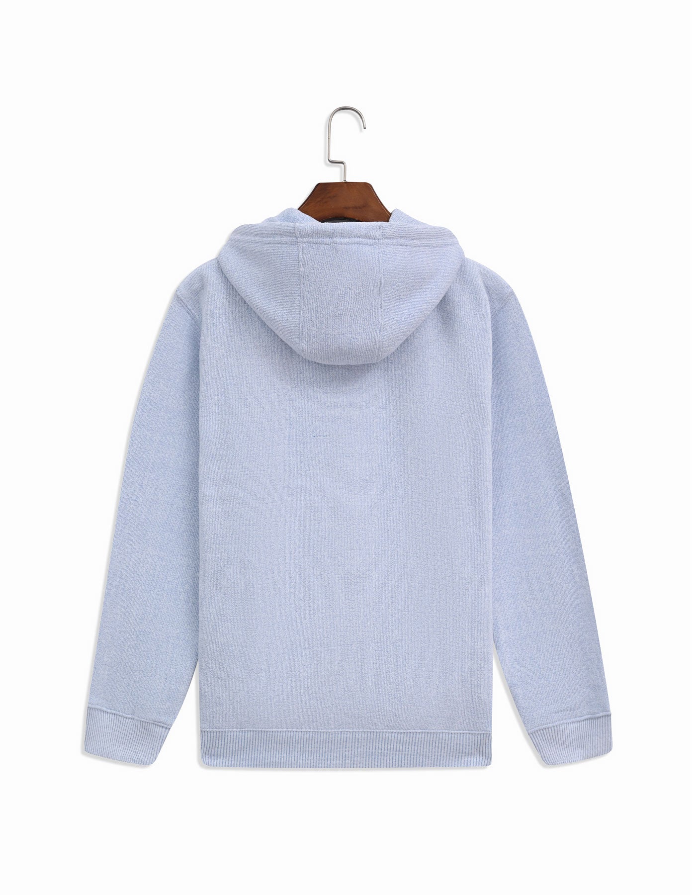 Sky Textured Adventure Zipper Hoodie