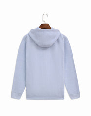 Sky Textured Adventure Zipper Hoodie