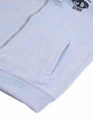 Sky Textured Adventure Zipper Hoodie