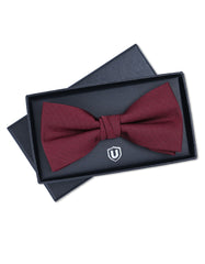 Burgundy Butterfly Bow Tie